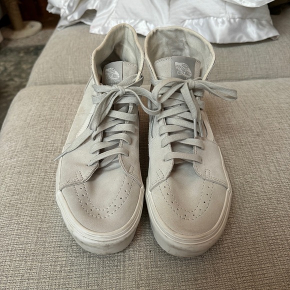 Vans Women’s Dawn Gray Platform Hightop Sneaker 10 - Picture 1 of 4